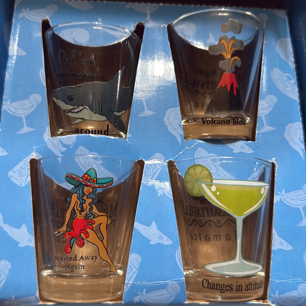 Margaritaville Shot Glass Box Set. Jamaica - Picture 2 of 5